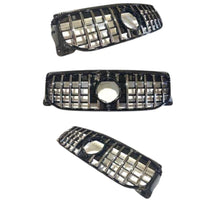 Grilă GTR cromată, compatibilă cu Mercedes GLB X247 (2016+), design tip Progressive, imagine frontală componentă auto aftermarket.