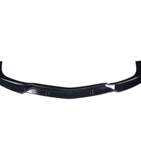 Prelungire bară față BRABUS Gloss Black pentru Mercedes C-Class W204 2007–2014, piesă aftermarket aerodinamică din fibră de carbon.