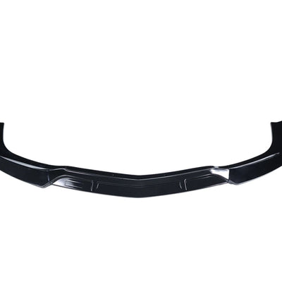 Prelungire bară față BRABUS Gloss Black pentru Mercedes C-Class W204 2007–2014, piesă aftermarket aerodinamică din fibră de carbon.