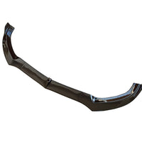 Prelungire bară față BRABUS pentru Mercedes-Benz C-Class W205 (2015–2018), piesa individuală din ABS negru lucios, vedere laterală detaliată.