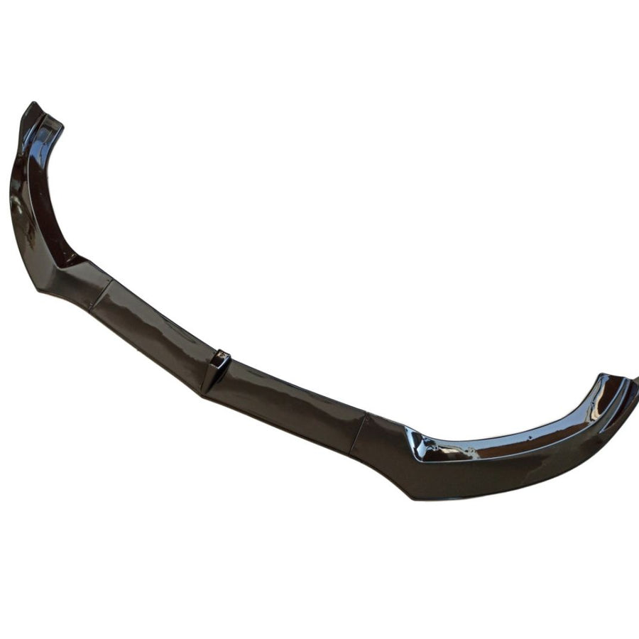 Prelungire bară față BRABUS pentru Mercedes-Benz C-Class W205 (2015–2018), piesa individuală din ABS negru lucios, vedere laterală detaliată.