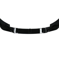 Prelungire bară față MP Look din ABS negru lucios, vedere frontală produs detașat, compatibil cu BMW Seria 5 G30 LCI facelift (2021+), stil sport.