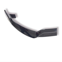 Prelungire bară față BRABUS Gloss Black din 3 piese, compatibilă cu Mercedes-Benz GLC (2015+), vedere frontală pe fundal alb.