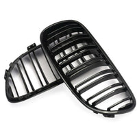 Grile duble rinichi față, model M3 Look, negru lucios, compatibile cu BMW Seria 3 E92 Coupe și E93 Cabrio, 2010–2013.