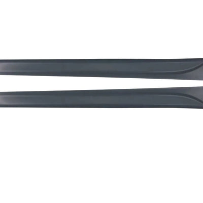Set complet de praguri laterale Design M-Sport compatibile cu BMW Seria 3 F30 și F31 (2011–2018), fabricate din polipropilenă durabilă. Vedere de sus pe fundal alb, prezentând forma aerodinamică și linia elegantă