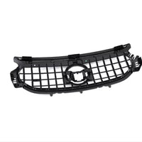 Grilă auto GTR cromată compatibilă cu Mercedes-Benz GLA H247 (2020+), vedere frontală completă, design sportiv din plastic ABS rezistent.