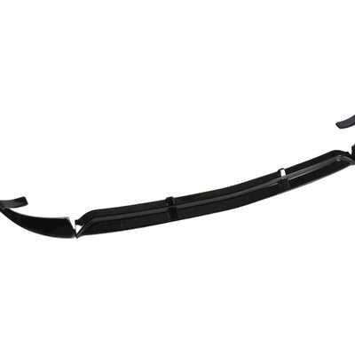 Splitter frontal BRABUS Gloss Black pentru Mercedes-Benz GLC (2015+), vedere laterală unghi oblic, material fibră de carbon.