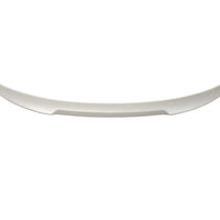 Spoiler M4 Look alb din ABS pentru BMW Seria 3 F30 Sedan (2012–2018), vedere frontală componentă tuning auto.