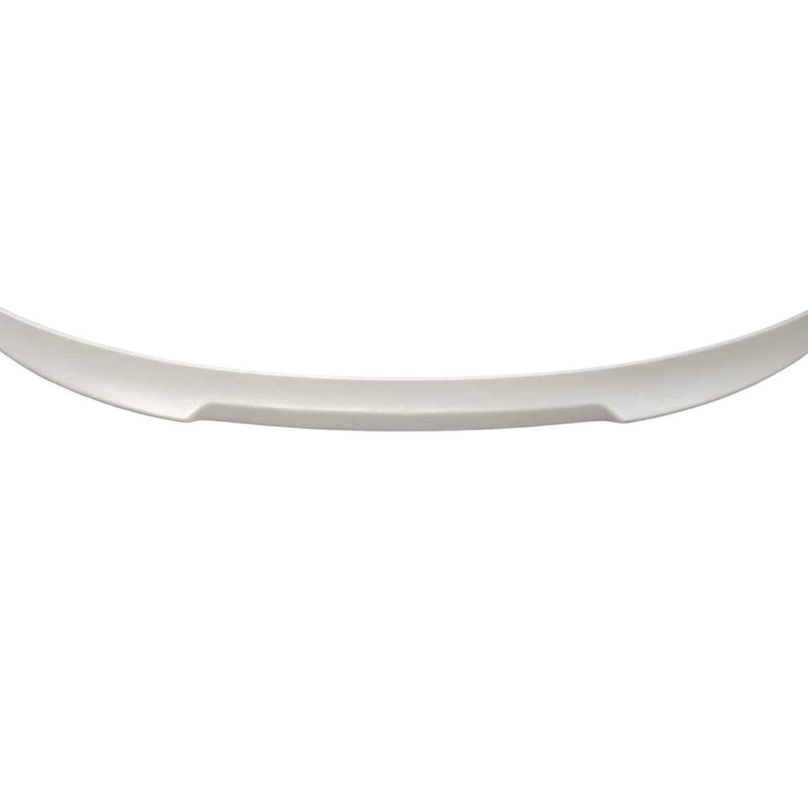 Spoiler M4 Look alb din ABS pentru BMW Seria 3 F30 Sedan (2012–2018), vedere frontală componentă tuning auto.