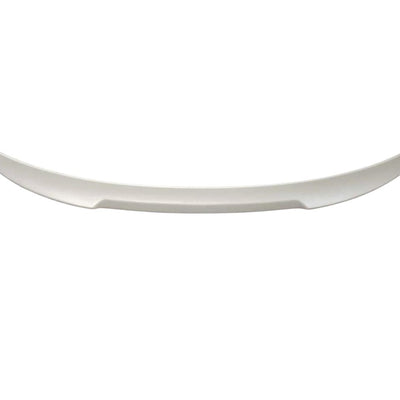 Spoiler M4 Look alb din ABS pentru BMW Seria 3 F30 Sedan (2012–2018), vedere frontală componentă tuning auto.