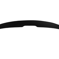 Spoiler PSM Look negru pentru portbagaj BMW Seria 3 E90 Sedan 2005–2012, vedere frontală piesă aftermarket din ABS cu decupaj central.