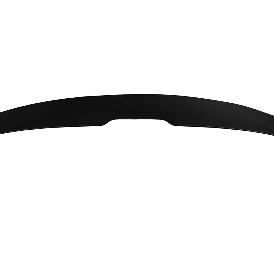 Spoiler PSM Look negru pentru portbagaj BMW Seria 3 E90 Sedan 2005–2012, vedere frontală piesă aftermarket din ABS cu decupaj central.