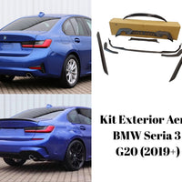 Detaliu cu pragurile din inox pentru BMW Seria 3 F30, componente aftermarket pentru protecție și stil sportiv, prezentate pe fundal alb