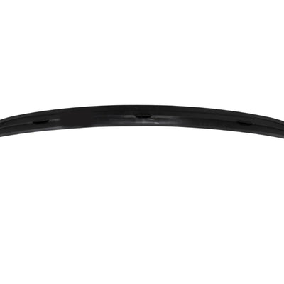 BMW Seria 5 E60 Sedan negru, prezentare comparativă înainte și după montaj spoiler portbagaj M5 Look, fotografie stradală, unghi spate.