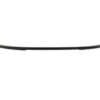 Imagine detaliată a spoilerului tip M4 Look pentru BMW Seria 5 F10 (2010-2016), piesă auto aftermarket din plastic ABS, finisaj negru brillant.