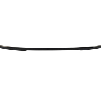 Vedere frontală a spoilerului auto M4 Look pentru BMW Seria 5 F10 (2010-2016), componentă aftermarket din ABS de calitate, culoare negru brillant.