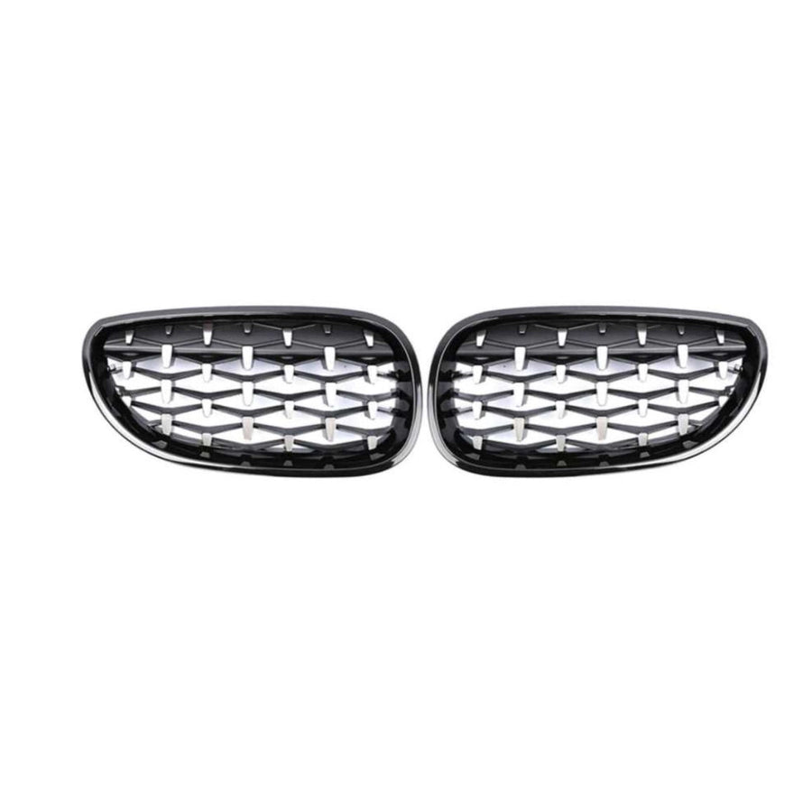 Grila Diamant cu Rama Neagra Lucioasa - BMW Seria 5 E60 (2004-2009) 
