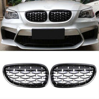 Grila Diamant cu Rama Neagra Lucioasa - BMW Seria 5 E60 (2004-2009) 