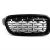 Grila Diamant - BMW Seria 3 F30 (2012-2018) Negru Glos (Negru Stralucitor) 