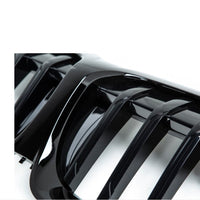 Grila pentru BMW Seria 3 G20 (2019+) cu Sprancene - Negru Glos (Negru Stralucitor) 