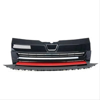 Grila, Fara Sigla, Neagra cu Accent Rosu pentru T6 Transporter 2016+ 