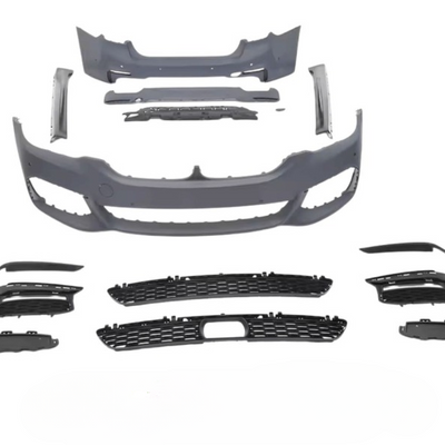 Kit complet pentru upgrade vizual spate: bară, difuzor și protecții inferioare. Design sportiv, inspirat de linia M, perfect pentru personalizarea aspectului fără compromiterea funcționalității.