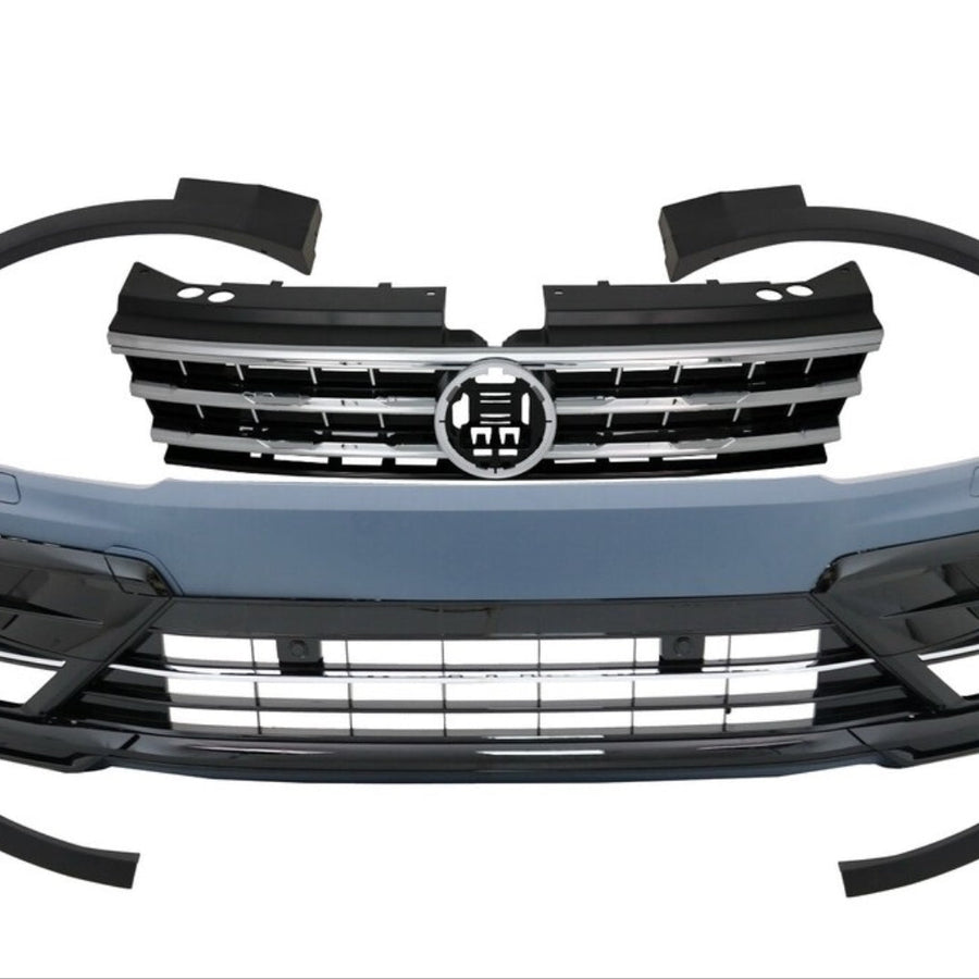 Pachet Complet Bară Fata + Grila + Aripa Fata - Volkswagen Tiguan (2016-2021) 