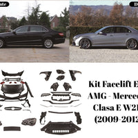 Toate componentele necesare pentru upgrade estetic E63 AMG – Mercedes Clasa E W212 2009–2012