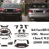 Toate componentele necesare pentru upgrade estetic E63 AMG – Mercedes Clasa E W212 2009–2012