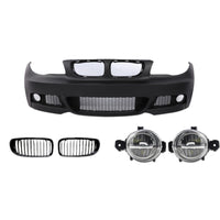 PENTRU SERIA 1 E87 07-11 SET BUMPER FRONTAL MT ȘI GRILĂ (FARURI DE CEȚE)