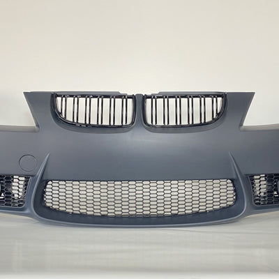 PENTRU SERIA 3 E90 LCI 2009-2011 BUMPER FRONTAL ÎN STIL M3 + GRILĂ (CU FARURI DE CEATĂ)