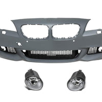 PENTRU SERIA 5 F10 2010-2013 BARA FRONTALĂ M TECH (FARURI DE FOG) + GRILĂ