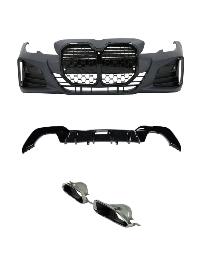 PENTRU SERIA 3 G20 G22 FACELIFT KIT CAROSERIE (CADRU NEGRU LUCIOS (NEGRU STRĂLUCITOR) LI)