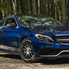 W205 C SERIES C63 LOOKING BUMPER FAȚĂ GRILĂ (CU ACCENTUARE ARGINTIE)
