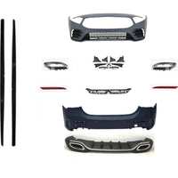 Set AMG Seria A W177 Hatchback (Bară față și spate, grilă Diamond, praguri laterale, eșapamente)