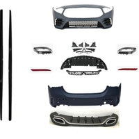 Set AMG Seria A W177 Sedan (Bară față și spate, grilă diamant, fustă laterală, evacuări)