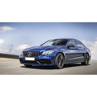 W205 C SERIES C63 LOOKING FRONT BUMPER GRILĂ (CU ACCENTUARE ARGINTIE) CU GRILĂ DE TIP GTR